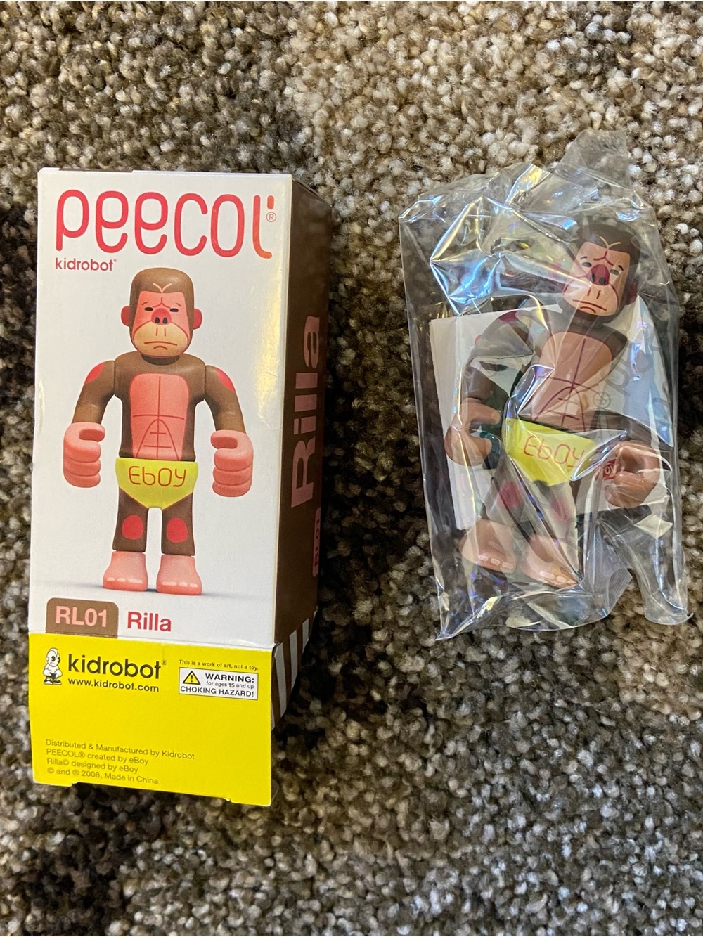 KiD rObOt PEECOL new OPEN box Eboy toy collaboration